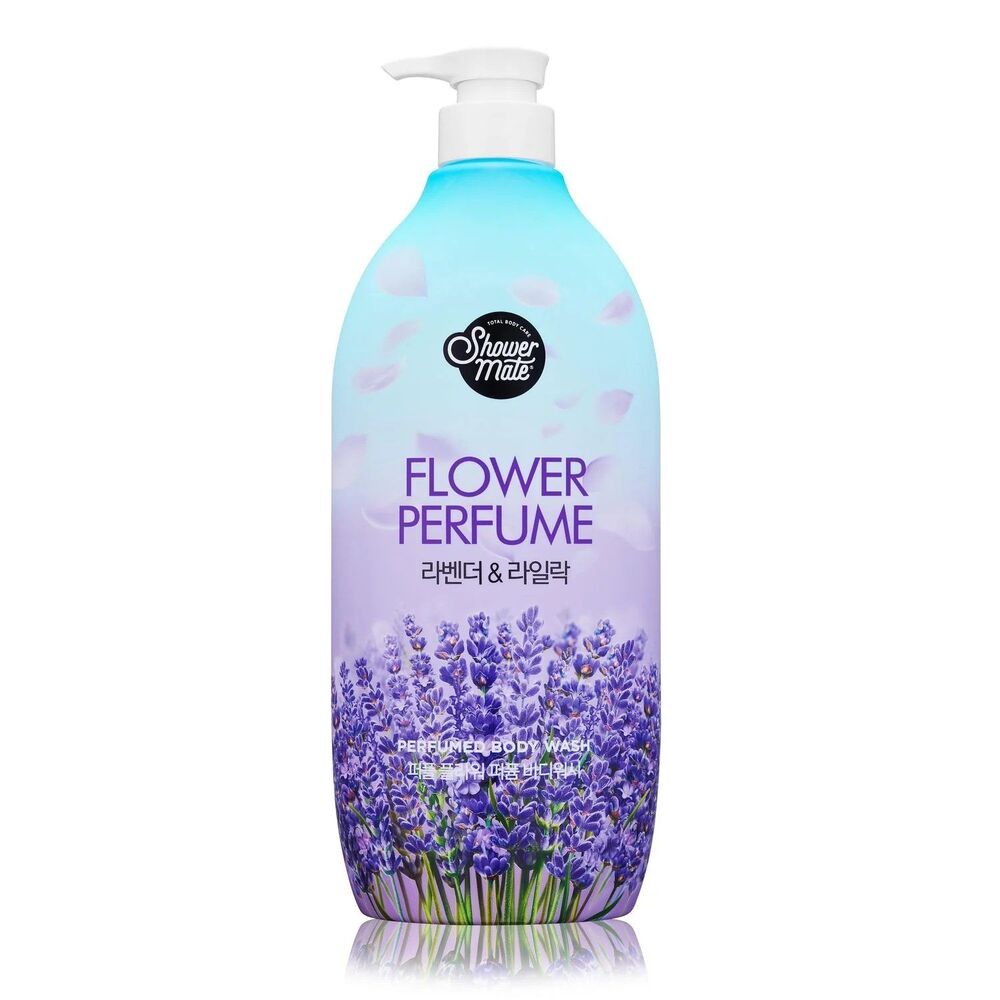 SHOWER MATE Lavender & Lilac Perfume Body Wash 40.57 oz Pump Bottle
